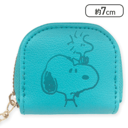 【ターコイズブルー】スヌーピー ミニコインケース