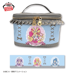 【ブルー】キミとアイドルプリキュア♪ フリル付きバニティバッグ