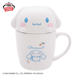 【口閉じ】サンリオキャラクターズ フタ付きマグカップ-シナモロール-