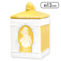 【ベル】ディズニープリンセス アンティーク風陶器小物入れ