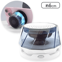 【ホワイト】ワイヤレスLEDminiスピーカー