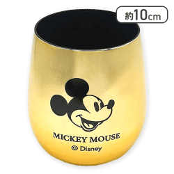 【ミッキー(ゴールド)】ディズニーメタリックグラス