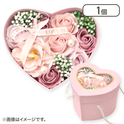 【ピンク】箔押しが高級感UP!ハートボックス