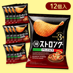 【12個入】湖池屋ストロング デラックスピザ※賞味期限:2025/11/30
