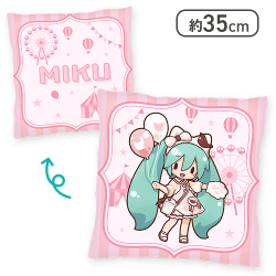 【テーマパーク】初音ミクシリーズ ふわぷち プラチナムザッカクッション“初音ミク”お出かけシリーズVer.