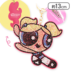 【バブルス(キック)】パワーパフガールズ ラインストーンマスコット