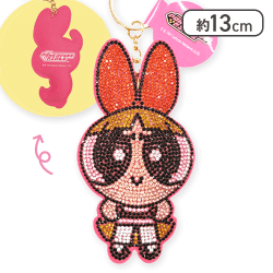 【ブロッサム(立ち)】パワーパフガールズ ラインストーンマスコット