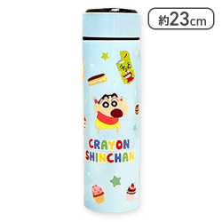 【ブルー】クレヨンしんちゃん 温度センサー付きステンレスボトル8