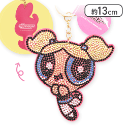 【バブルス(立ち)】パワーパフガールズ ラインストーンマスコット