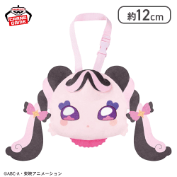 【メロロン】キミとアイドルプリキュア♪ ストラップ付き顔型ぬいぐるみポーチ