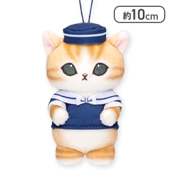 【半袖ネイビー】mofusand セーラーにゃんマスコット