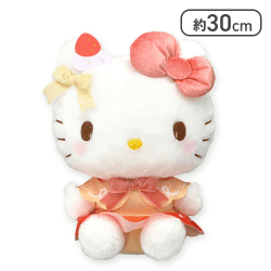 【ハローキティ】ハローキティ きらきらおやつタイムBIGぬいぐるみ