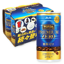 ワンダ プレミアムゼロ缶185g 6本パック※賞味期限:2026/04/30