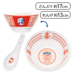 【チャイナフード】ミッキーマウス レンゲ付きラーメンどんぶり