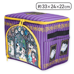 【パープル】ミッキー&フレンズ ステンドグラスホラーナイト ステンドグラス風クリア収納ケース