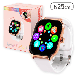 【ピンクゴールド】2.0インチタッチスクリーンスマートウォッチBEAUTE