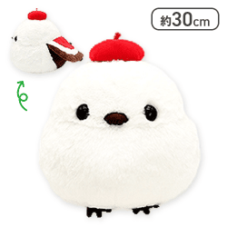 【シマちゃんレッド】ふくふくシマエナガ秋色びよりウルトラBIG