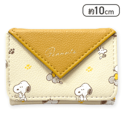【マスタード】スヌーピー コンパクトミニウォレット