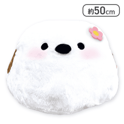 【お花】シマエナガBIGドームぬいぐるみ4