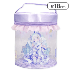 【パープル】初音ミク クリアバニティポーチ SNOW MIKU〜雪ミク スカイタウンver.〜