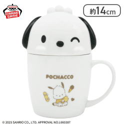 【にっこり】サンリオキャラクターズ フタ付きマグカップ-ポチャッコ-