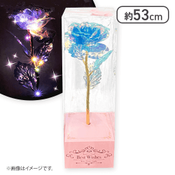 【ブルー】イルミネーションローズフラワーライト