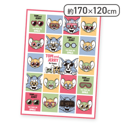 【スクエア】トムとジェリー ふんわりブランケット