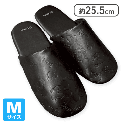 【ミッキー(M)】ディズニーレザールームシューズ