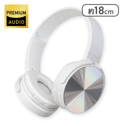 【ホワイト】EDGE SOUND ワイヤレスヘッドフォン 4