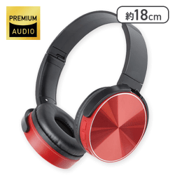 【レッド】EDGE SOUND ワイヤレスヘッドフォン 4