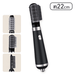 【ブラック】3wayヘアブラシ 2color