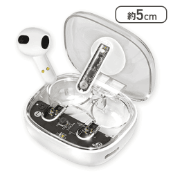 【ホワイト】TWSイヤフォン クリア2