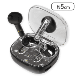 【ブラック】TWSイヤフォン クリア2