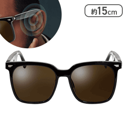 【ブラウン】ワイヤレスオーディオサングラス