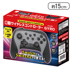 【グレー】SWITCH2対応 ワイヤレスコントローラーGYRO2