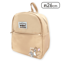 【ベージュ】トム&ジェリー PVCミニリュックサック2