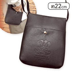 【ブラック】Valentineディズニーレザーショルダーバッグ