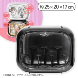 【1人1個まで】【ブラック】フィギュアディスプレイケースLEDライト付き2