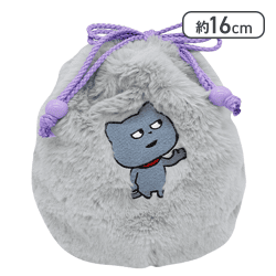 【わるめのねこ】スタジオUGもこもこ巾着