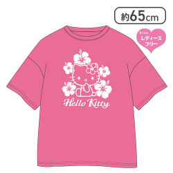 【ピンク】ハローキティBIGワイドTシャツ