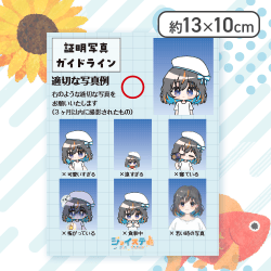 【証明写真ガイドライン】ジョイステ縁日シール【単品配送不可】