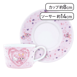 【ピンク】Mezzo Piano×Hello Kitty カップ&ソーサー