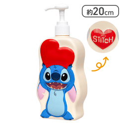 【レッド】ディズニー スティッチ ハートといっしょ ソープディスペンサー