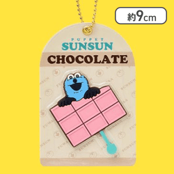 【ストロベリーチョコレート】パペットスンスン チョコレート風キーホルダー