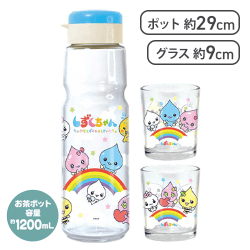 【レインボー】しずくちゃん お茶ポット&2Pグラス