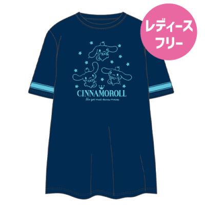 【ネイビー】サンリオキャラクターズBIG Tシャツ
