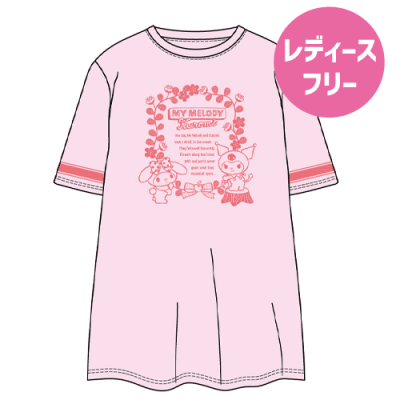 【ピンク】サンリオキャラクターズBIG Tシャツ