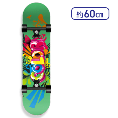 【グリーン】WOODスケートボード60 3