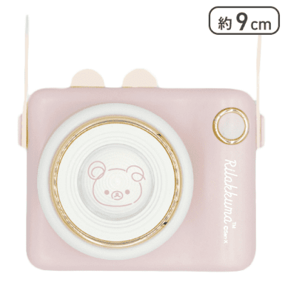 【ピンク】リラックマ Rilakkuma Style カメラ型ネックミニファン