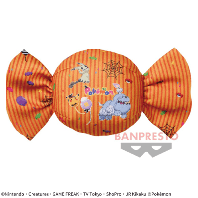 【オレンジ】ポケットモンスター キャンディ型ぬいぐるみポーチ Pokemon Halloween